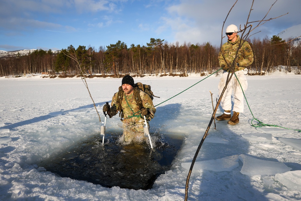 MLRS battalion conducts arctic cold water survival training with Norwegian Army on exercise in Norway