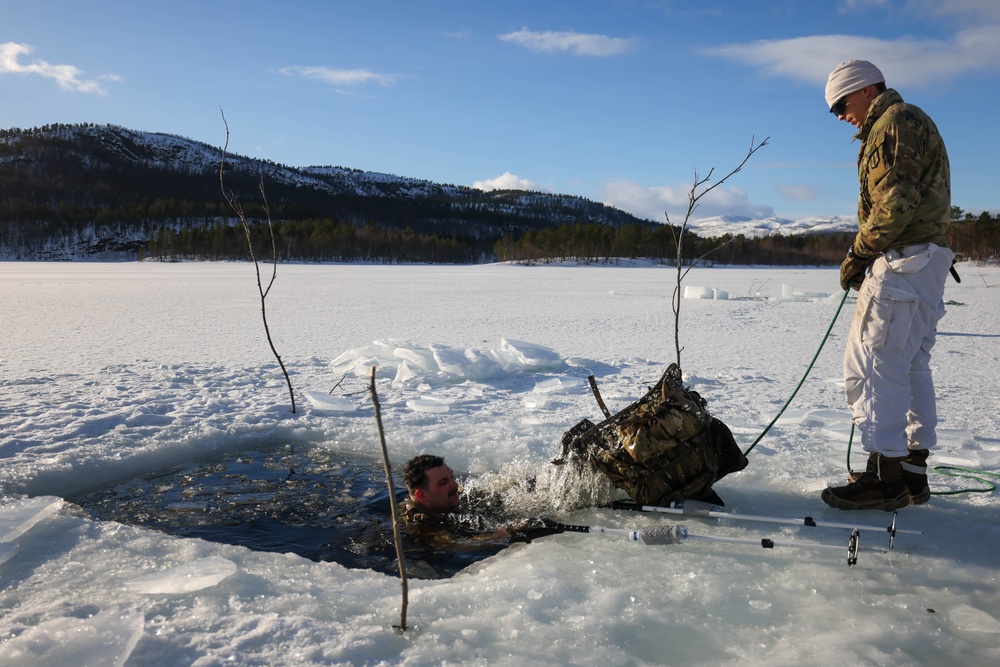 MLRS battalion conducts arctic cold water survival training with Norwegian Army on exercise in Norway