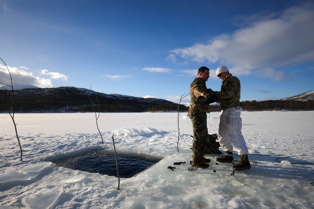 MLRS battalion conducts arctic cold water survival training with Norwegian Army on exercise in Norway