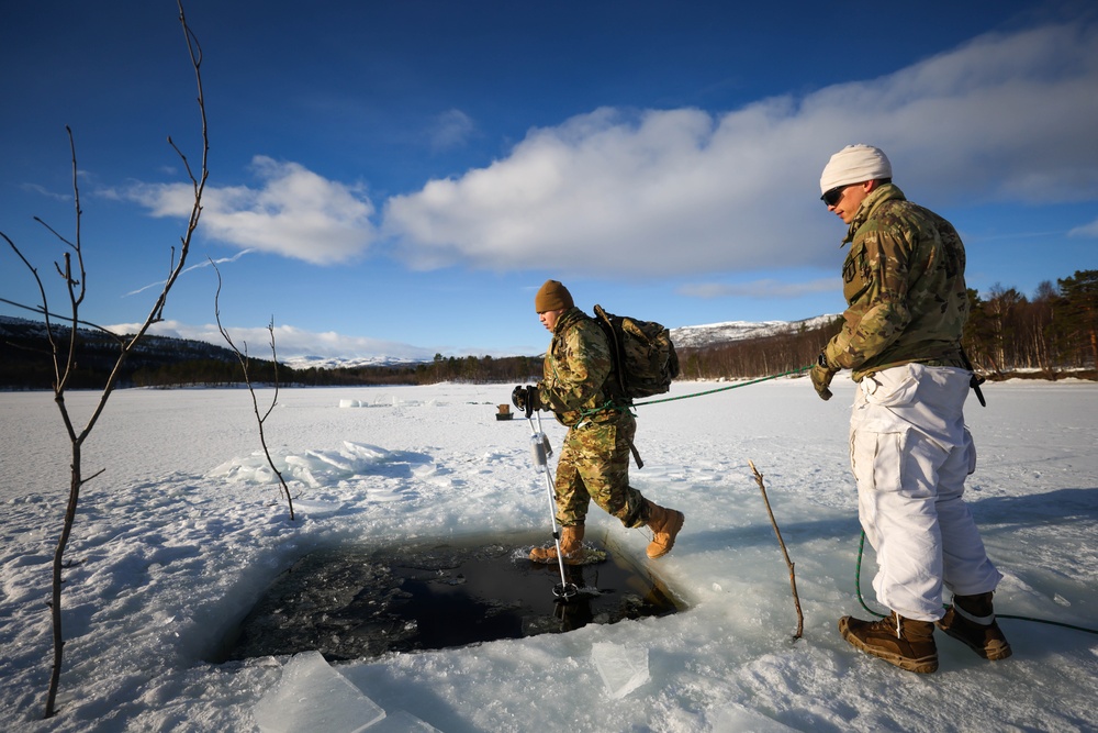 MLRS battalion conducts arctic cold water survival training on exercise in Norway