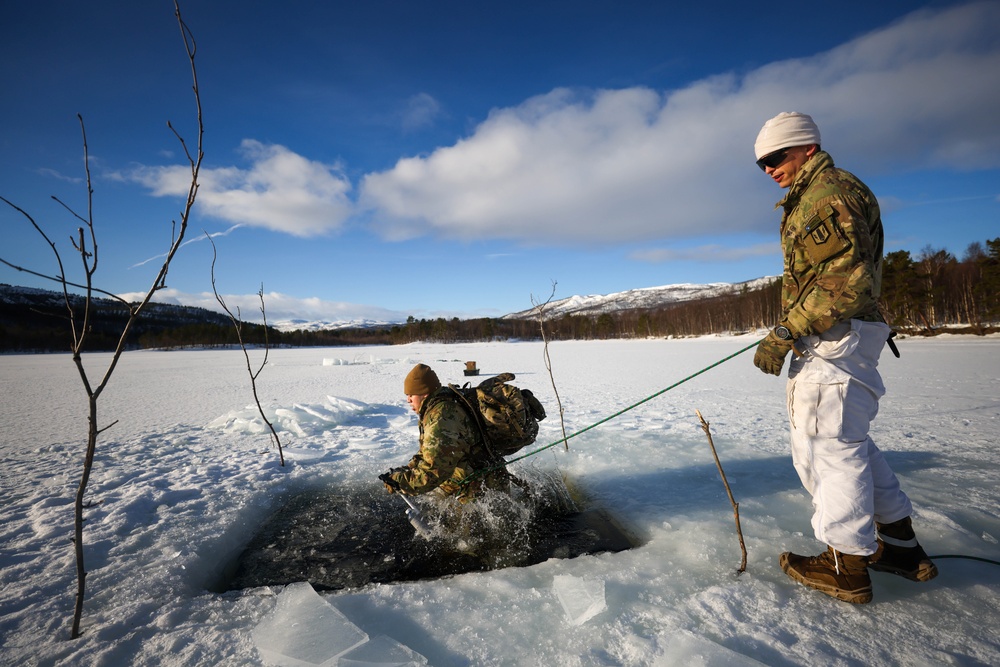 MLRS battalion conducts arctic cold water survival training with Norwegian Army on exercise in Norway