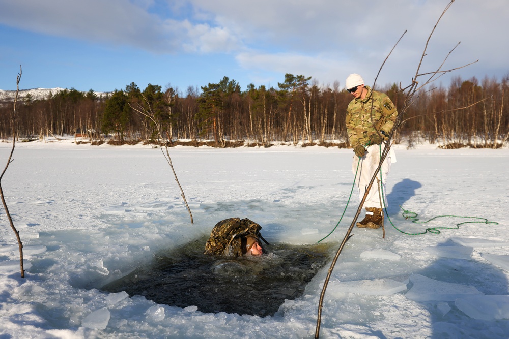 MLRS battalion conducts arctic cold water survival training with Norwegian Army on exercise in Norway