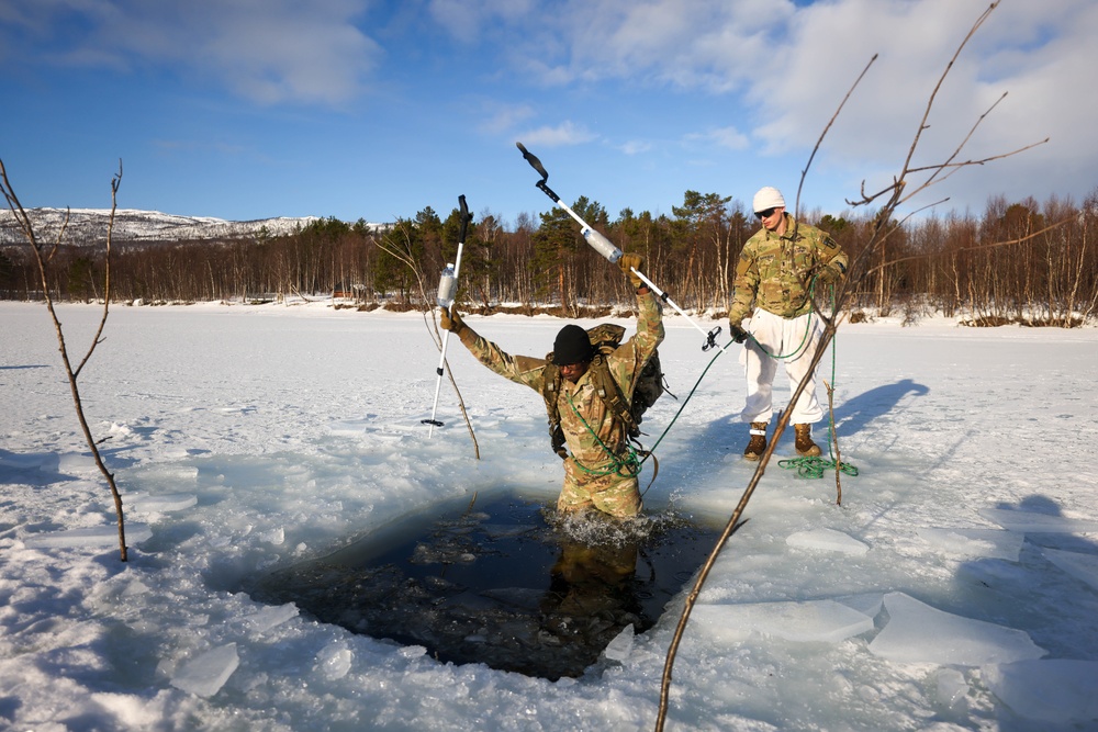 MLRS battalion conducts arctic cold water survival training with Norwegian Army on exercise in Norway