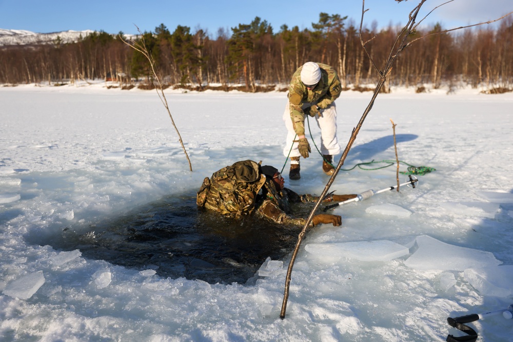 MLRS battalion conducts arctic cold water survival training with Norwegian Army on exercise in Norway