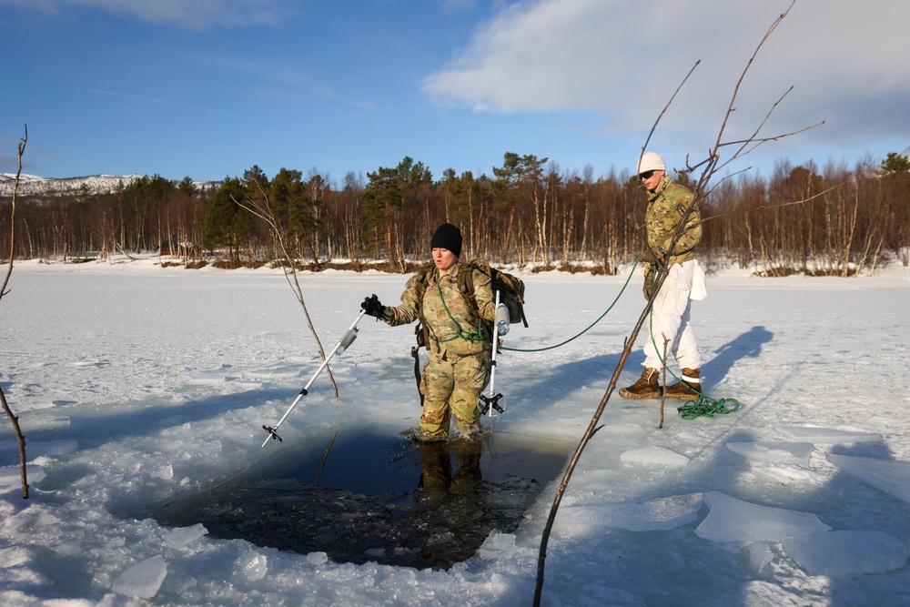 MLRS battalion conducts arctic cold water survival training with Norwegian Army on exercise in Norway