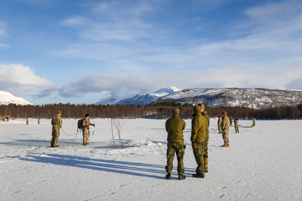 MLRS battalion conducts arctic cold water survival training with Norwegian Army on exercise in Norway