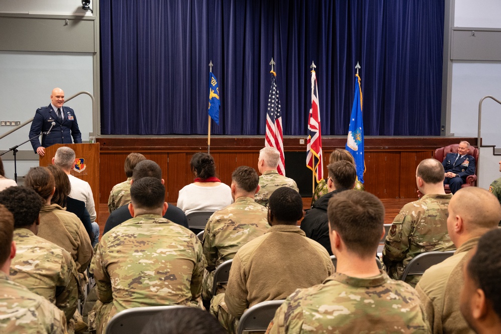 501st CSW Comptroller Squadron stand-up ceremony