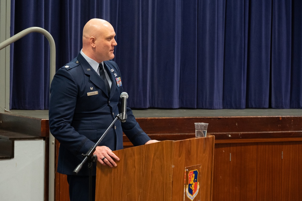 501st CSW Comptroller Squadron stand-up ceremony