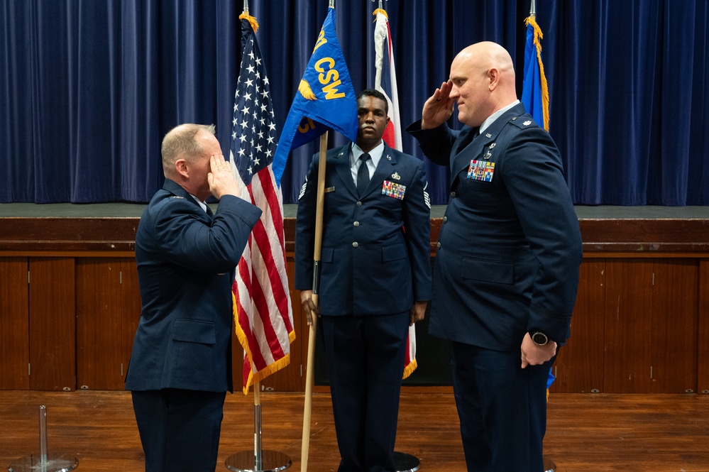 501st CSW Comptroller Squadron stand-up ceremony