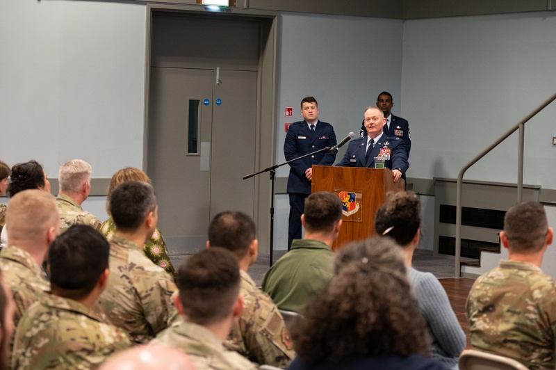 501st CSW Comptroller Squadron stand-up ceremony