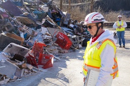U.S. Army Corps of Engineers debris team providing federal support in Eastern Kentucky after recent flooding