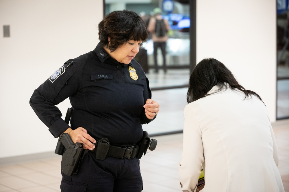 CBP operations at Phoenix Sky Harbor International Airport in Phoenix, Arizona