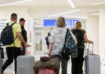 CBP operations at Phoenix Sky Harbor International Airport in Phoenix, Arizona