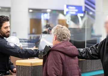 CBP operations at Phoenix Sky Harbor International Airport in Phoenix, Arizona