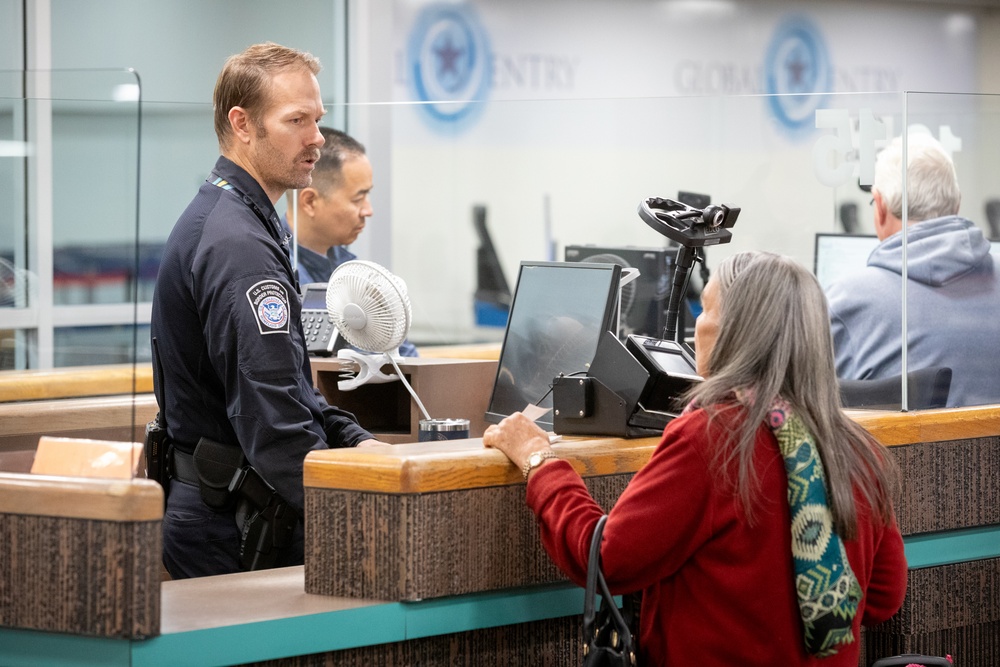 CBP operations at Phoenix Sky Harbor International Airport in Phoenix, Arizona