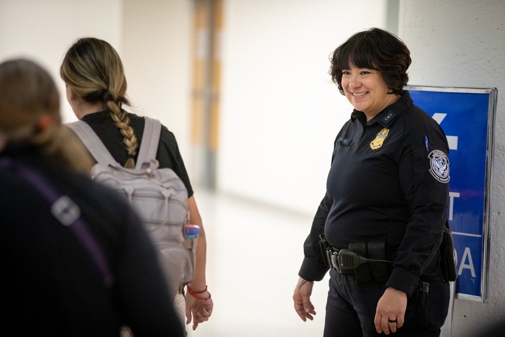 CBP operations at Phoenix Sky Harbor International Airport in Phoenix, Arizona