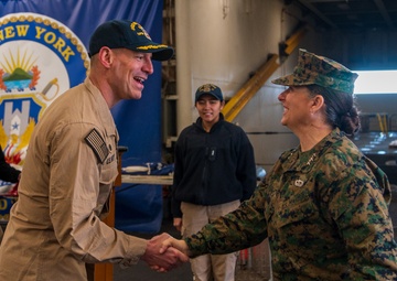 USS New York Hosts MARFORCOM Commander