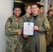 USS Bataan Sailors promoted to Petty Officer 3rd class