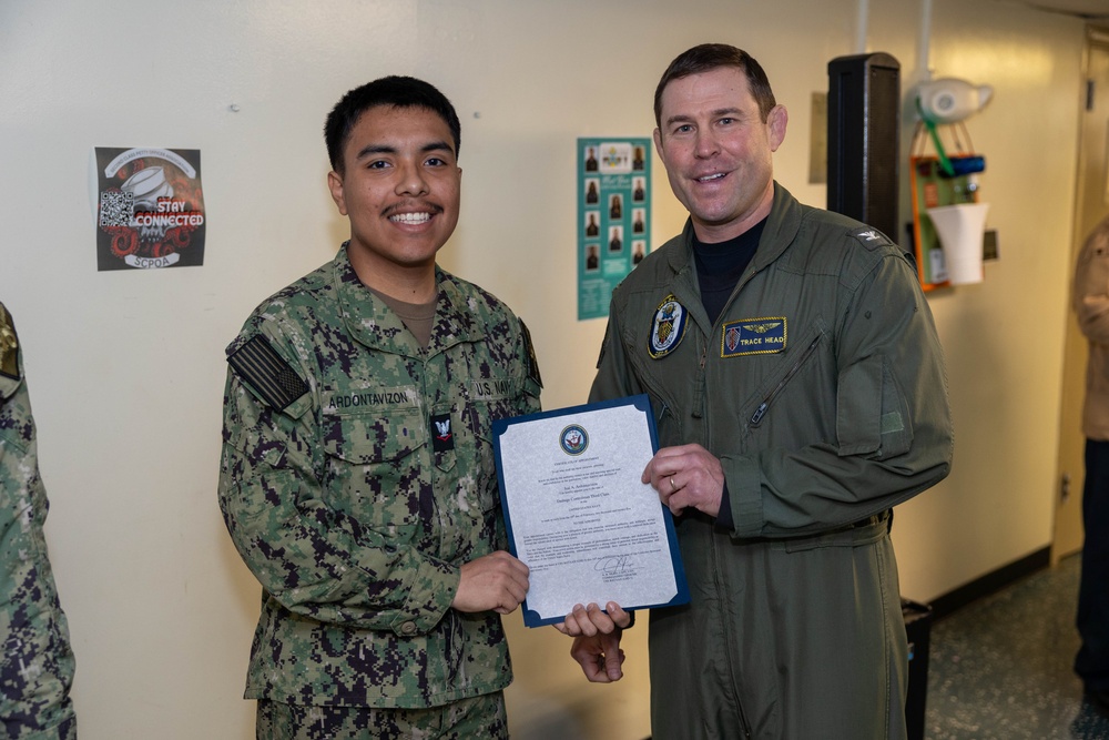 Bataan Sailors promoted to Petty Officer 3rd class