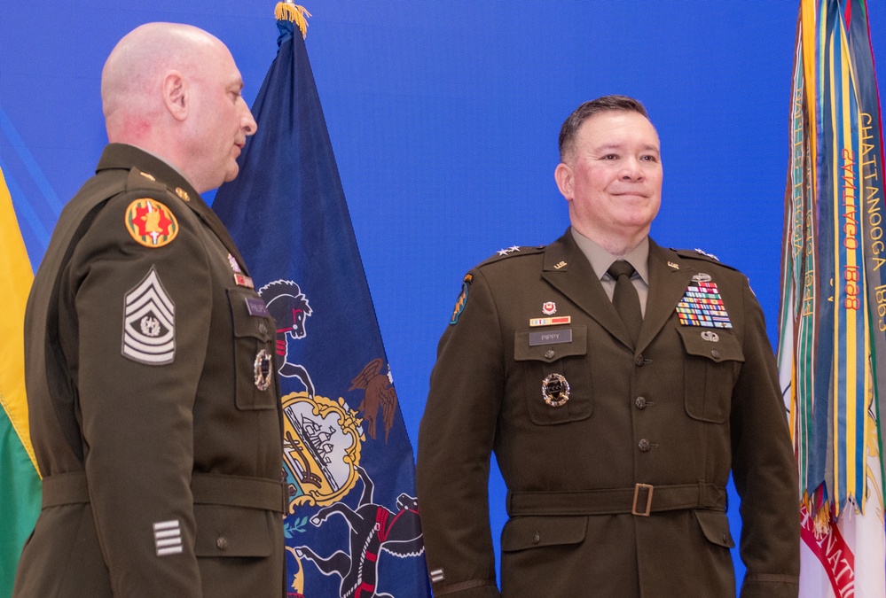 Army Major General John R. Pippy sworn in as Pennsylvania’s 55th Adjutant General; assumes command of the Pennsylvania National Guard