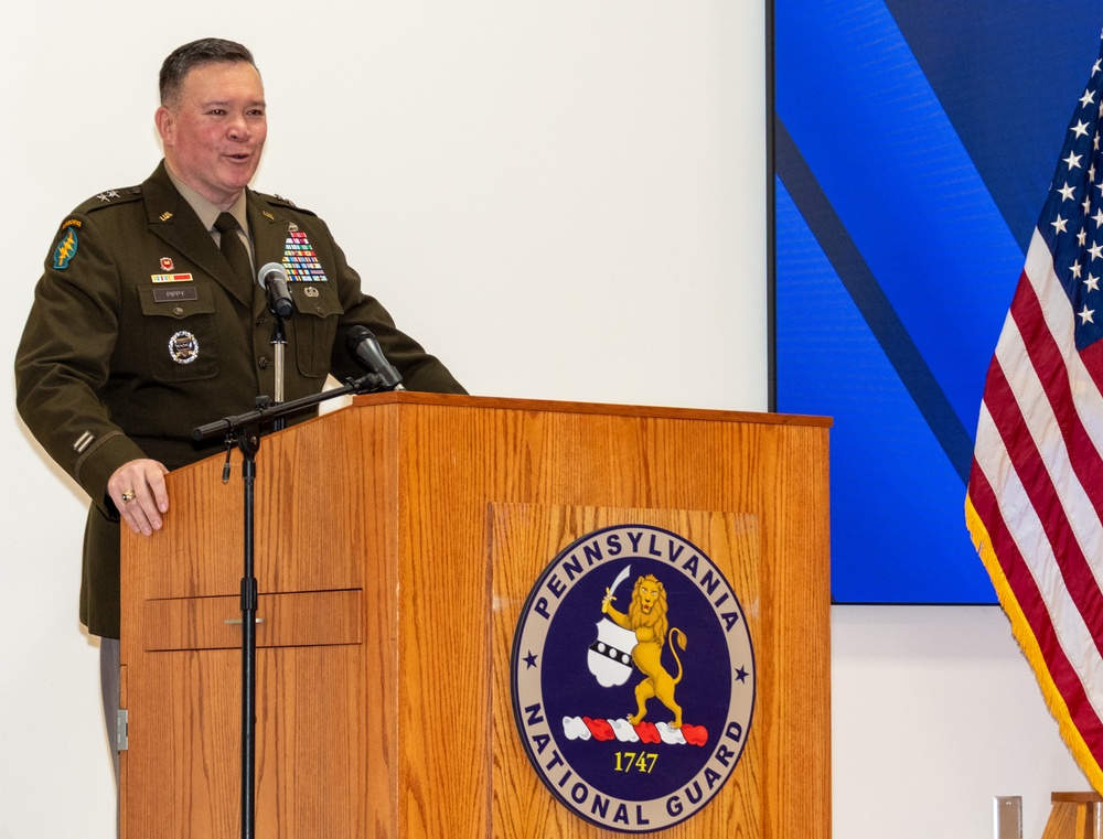 Army Major General John R. Pippy sworn in as Pennsylvania’s 55th Adjutant General; assumes command of the Pennsylvania National Guard