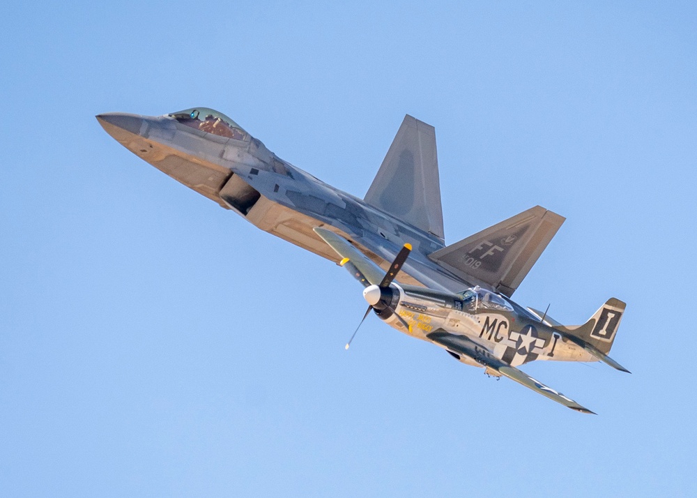 F-22 Demonstration Team arrives at Heritage Flight 2025