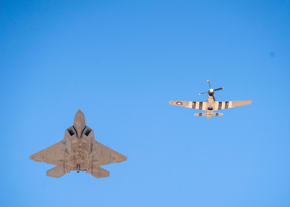 F-22 Demonstration Team arrives at Heritage Flight 2025