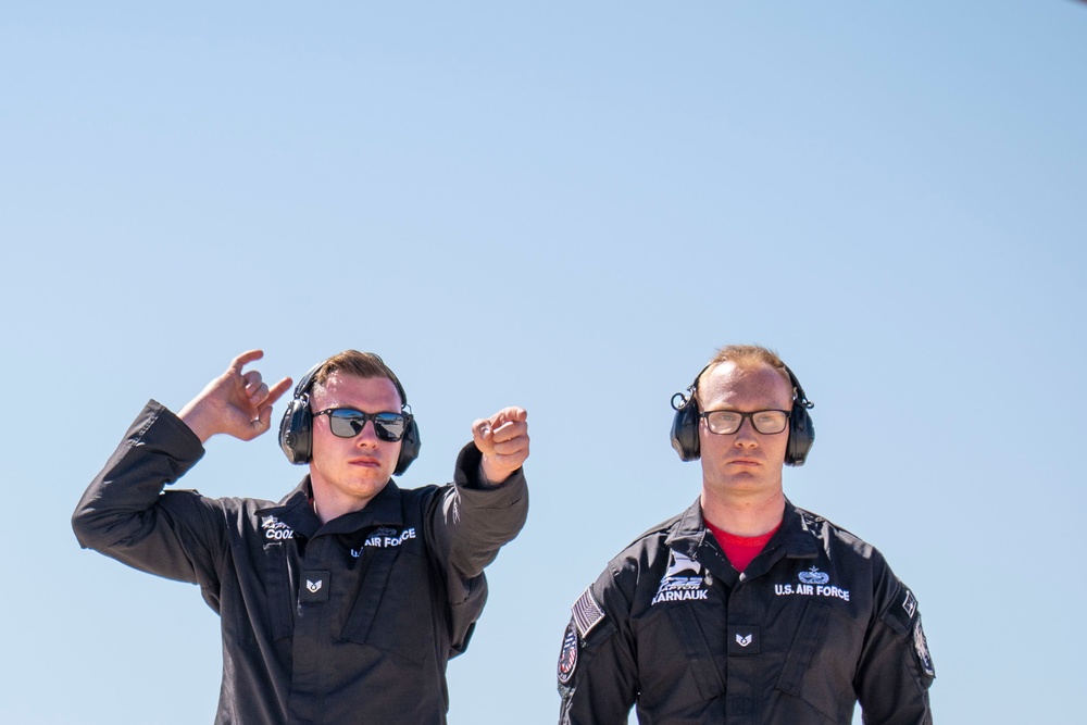 F-22 Demonstration Team arrives at Heritage Flight 2025