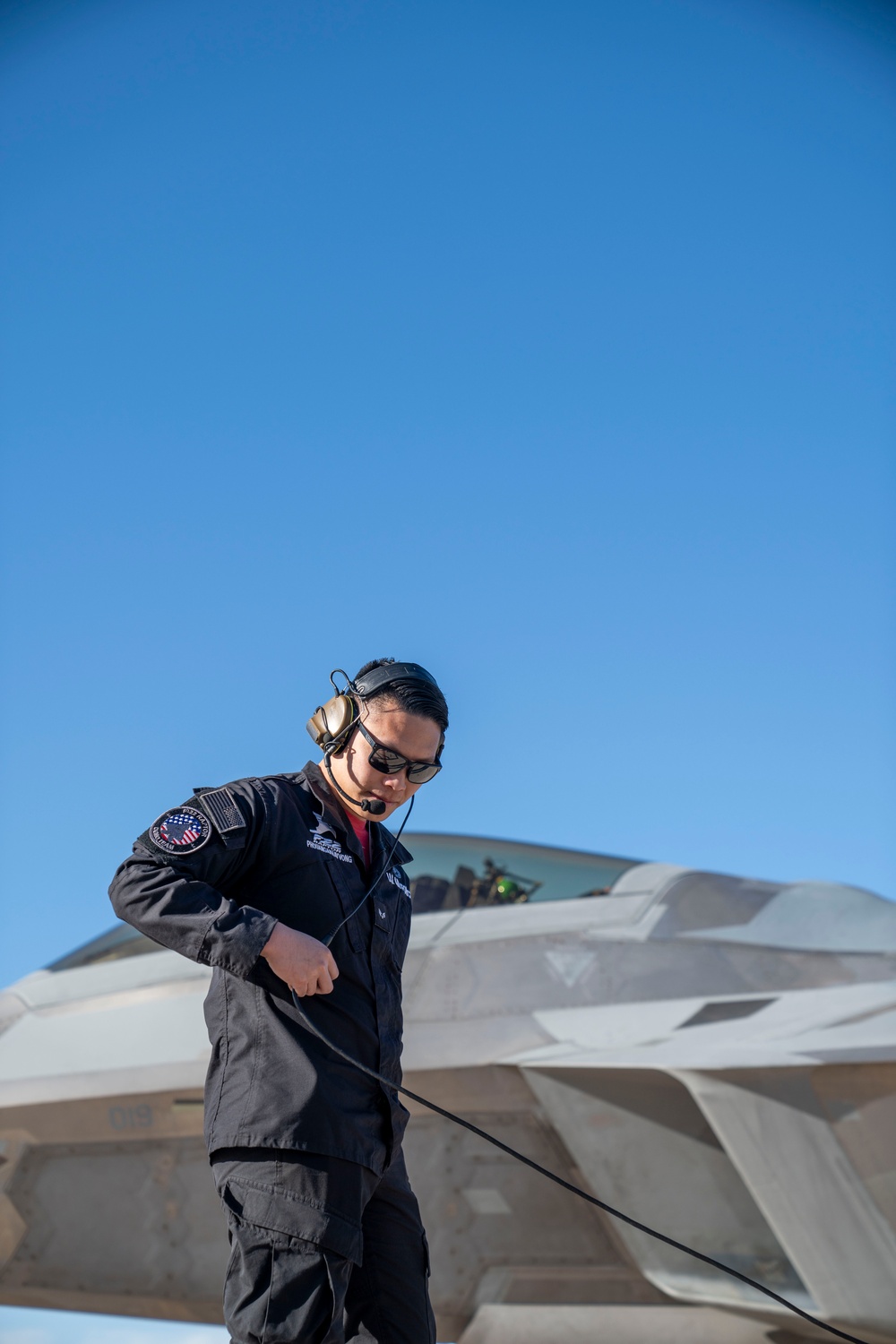 F-22 Demonstration Team arrives at Heritage Flight 2025