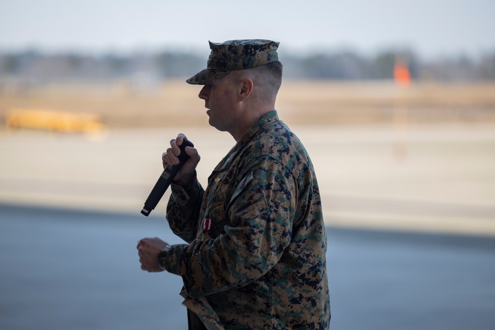 VMM-365 change of command ceremony