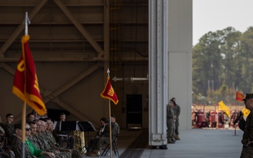 VMM-365 change of command ceremony