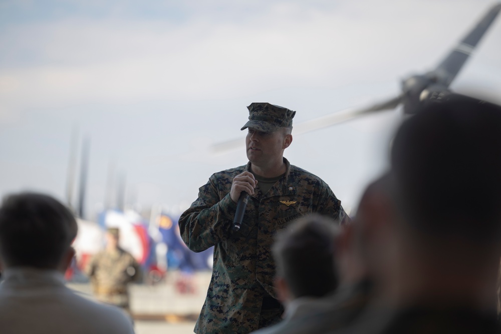 VMM-365 change of command ceremony