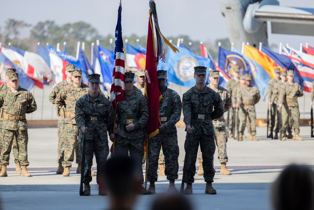 VMM-365 change of command ceremony