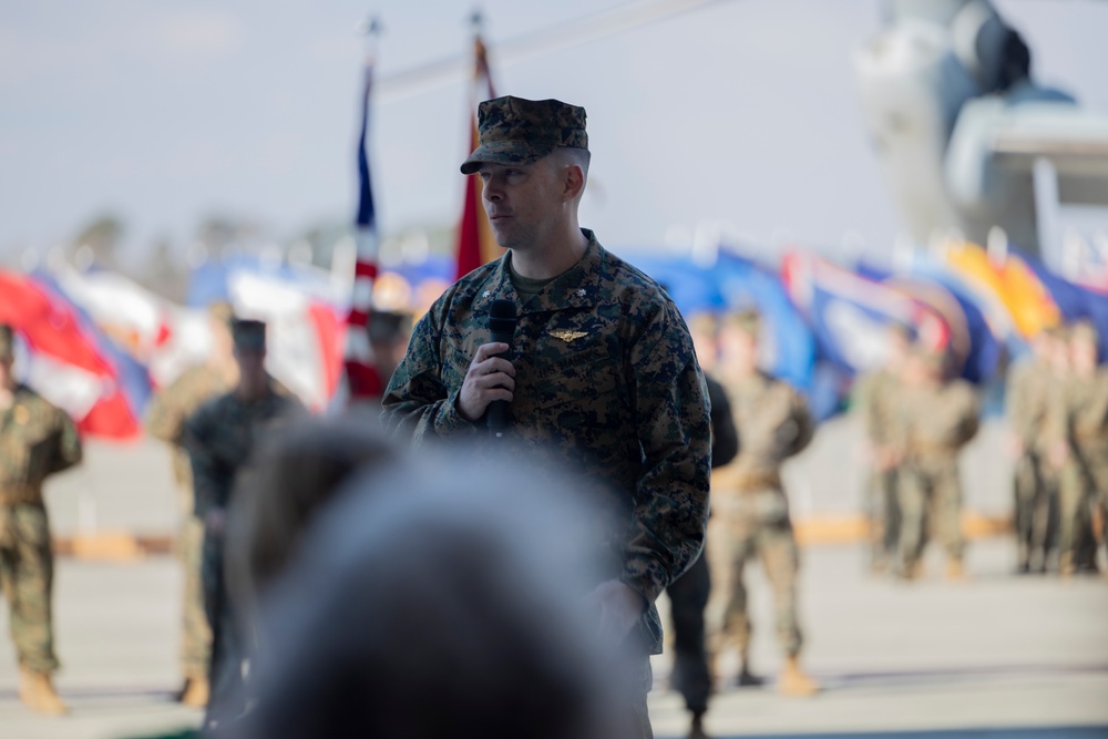 VMM-365 change of command ceremony