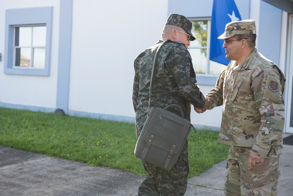 Partnership Program Honduran air force and Puerto Rico Air National Guard Senior Leaders engagement at the 156th