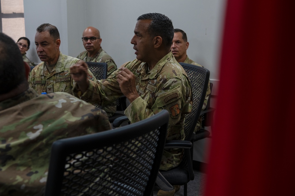 Partnership Program Honduran air force and Puerto Rico Air National Guard Senior Leaders engagement at the 156th