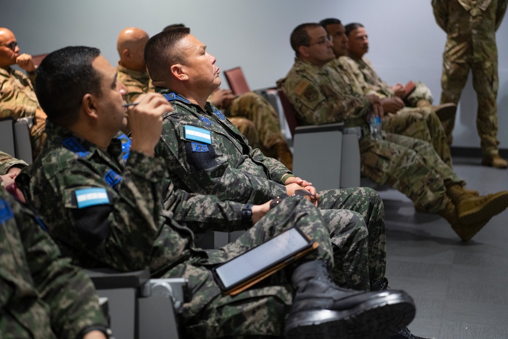 Partnership Program Honduran air force and Puerto Rico Air National Guard Senior Leaders engagement at the 156th