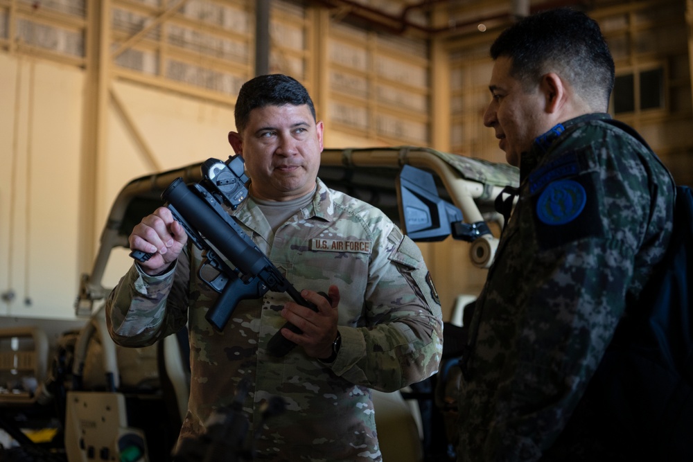 Partnership Program Honduran air force and Puerto Rico Air National Guard Senior Leaders engagement at the 156th