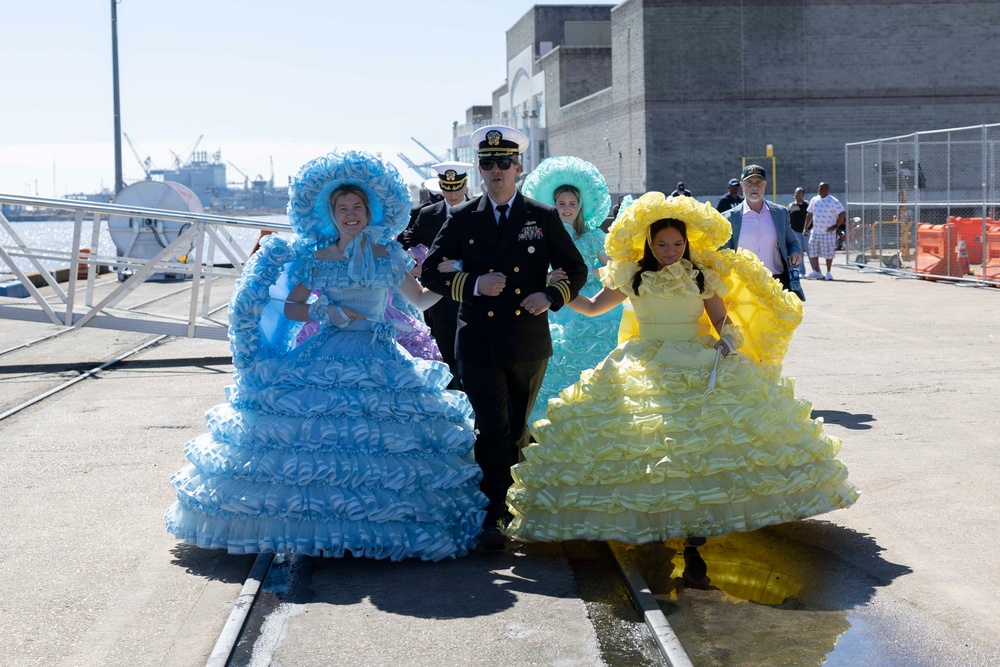 USS McFaul Mardi Gras 2025