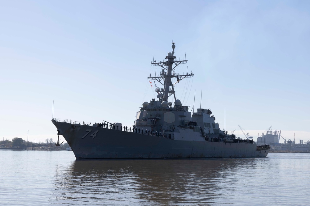 USS McFaul Mardi Gras 2025