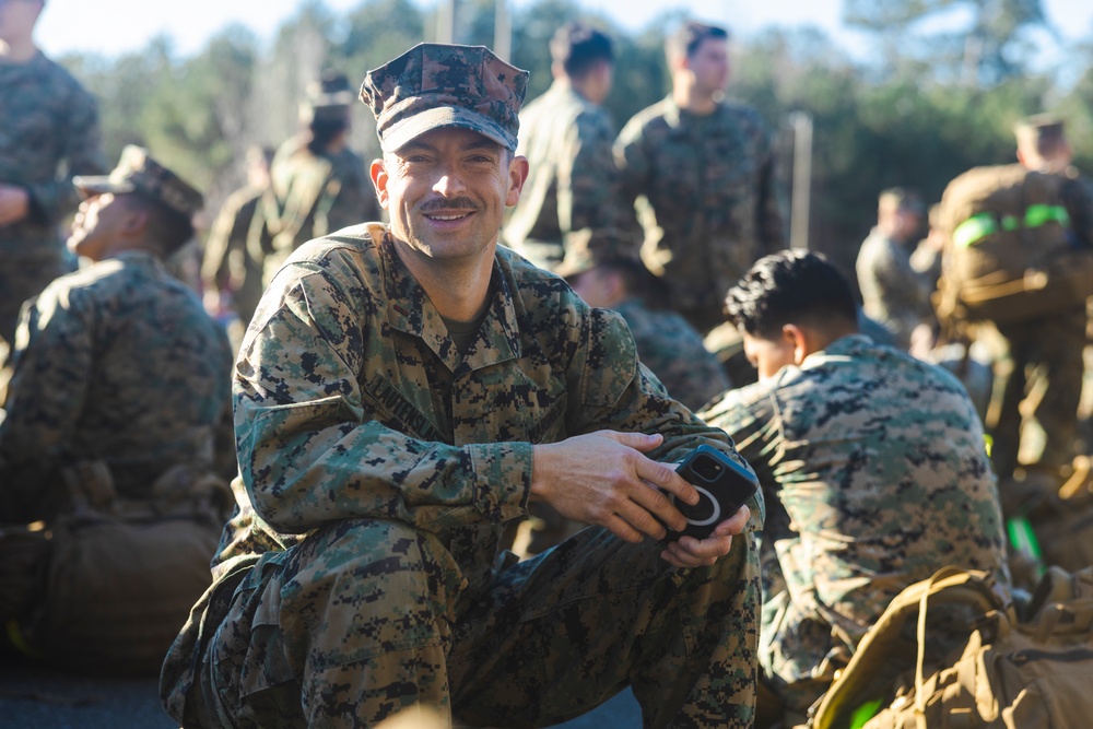 Headquarters and Service Battalion Conduct a 10 km Hike