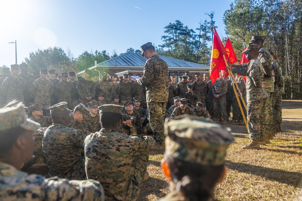 Headquarters and Service Battalion Conduct a 10km Hike