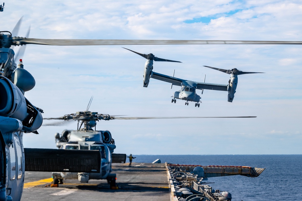 USS America (LHA 6) Conducts Flight Operations