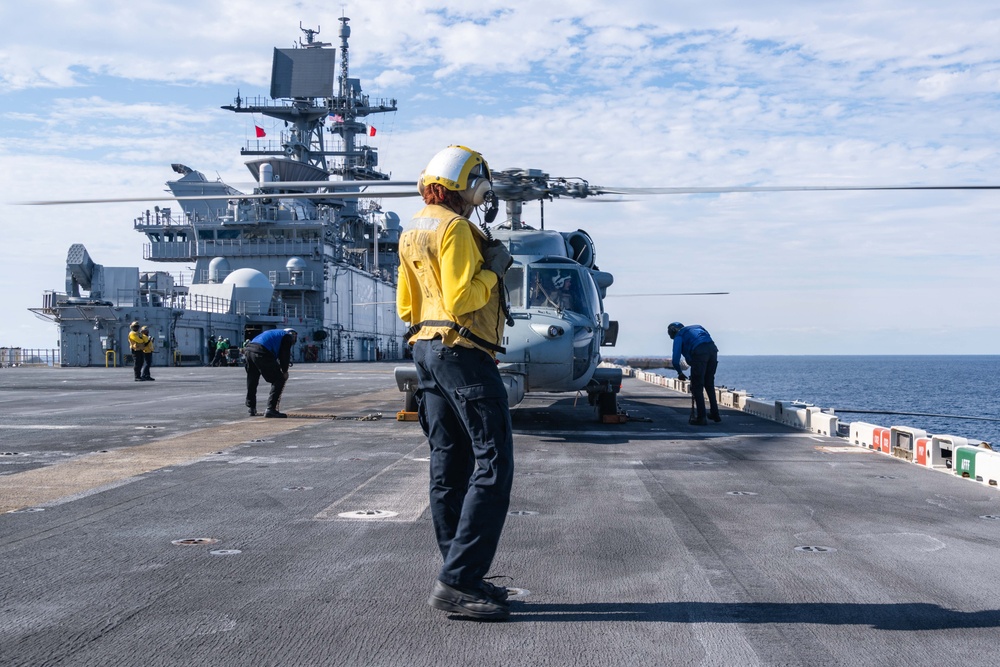 USS America (LHA 6) Conducts Flight Operations