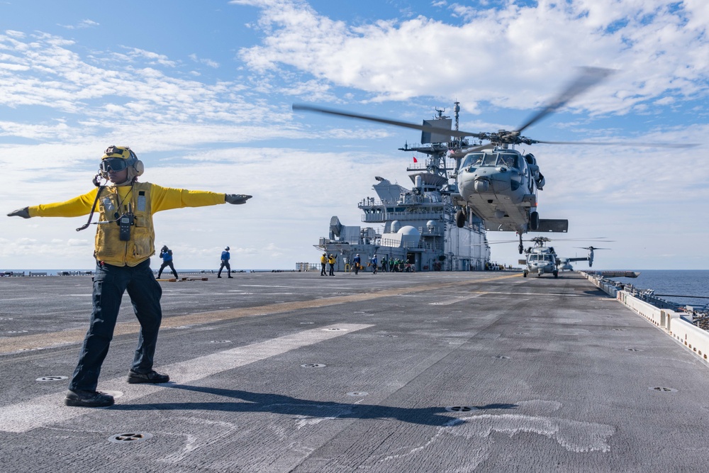 USS America (LHA 6) Conducts Flight Operations