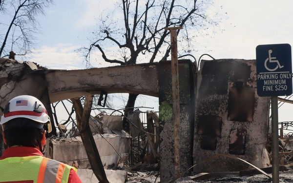 SPL Emergency Management Specialist surveys two schools burned in the Eaton Fires