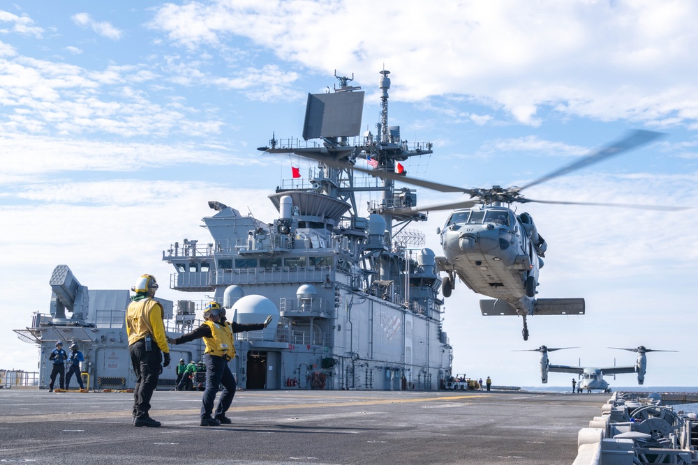 USS America (LHA 6) Conducts Flight Operations