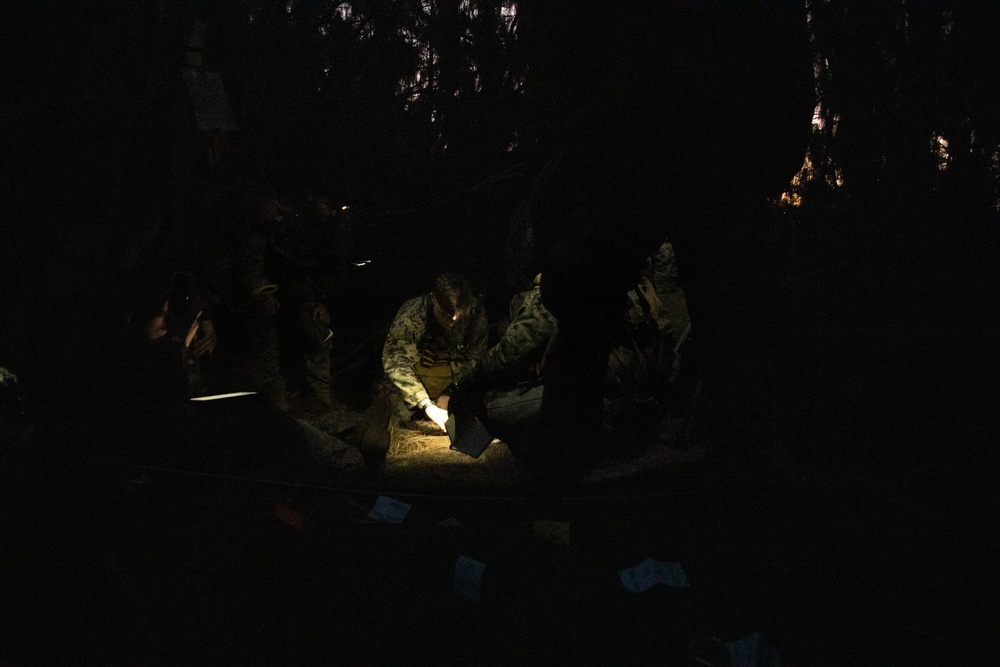 At the Crack of Dawn: Students at SOI-West Participate in the Advanced Infantry Marine Course at Kahuku Training Area