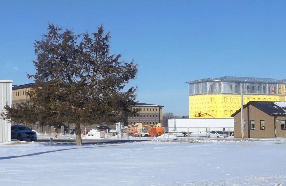 Fort McCoy’s East Barracks Project more than 25 percent complete; framing, sheeting continues as March 2025 begins