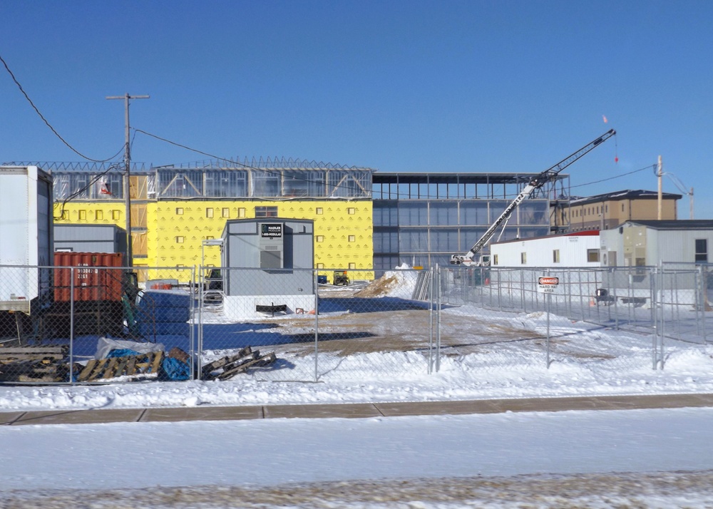 Fort McCoy’s East Barracks Project more than 25 percent complete; framing, sheeting continues as March 2025 begins